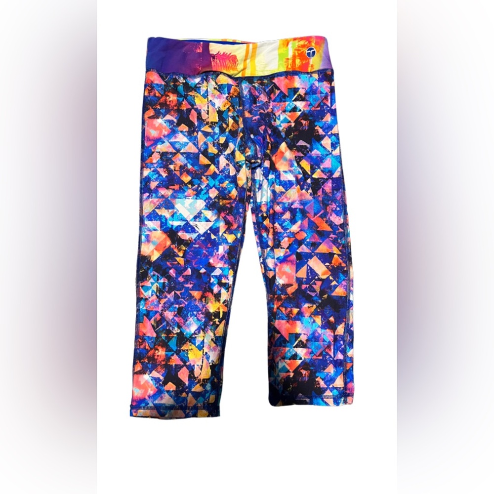 Trina Turk Multi-color capri leggings - size Medium, good condition.